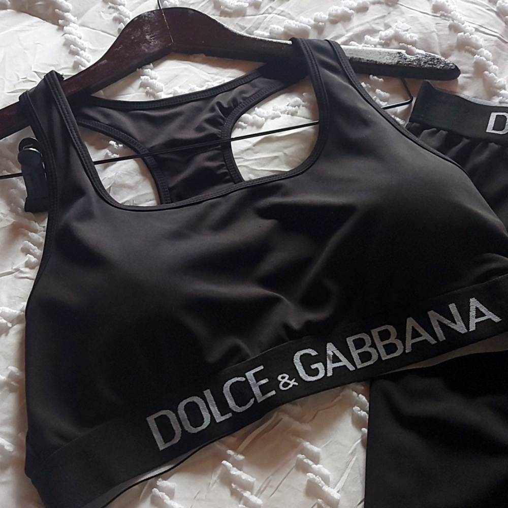 Dolce Gabbana sports bra and leggings in beautiful condition